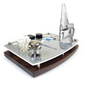 The Puffco Guardian Silver Glitter Organizer Tray and Cleaning Station