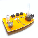 Neon Orange E Tray Rig Station Organizer for Puffco Peak or Pro Portable Dab Vaporizer