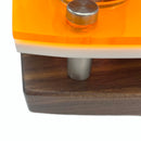 Concentrate Session Organizer and Dab Tool Holder with Silicone Easy-Clean Mat ~ Neon Collection by E-Trays ~ 15X6" Hardwood Base