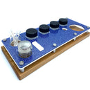 E Tray Concentrate Vaporizer Rig Station for Puffco Peak or Pro ~ Organizer Cleaning Tray for Cannabis Dab Users Glitter Acrylic Top, Wood Base