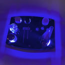 The Get Lit Puffco  LED Enhanced Super Rig Station in Midnight Blue