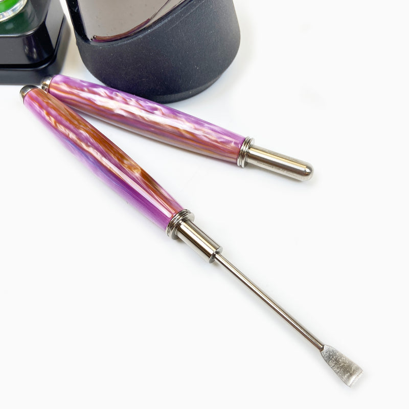 Purple Pearl Titanium Shovel Dab Tool