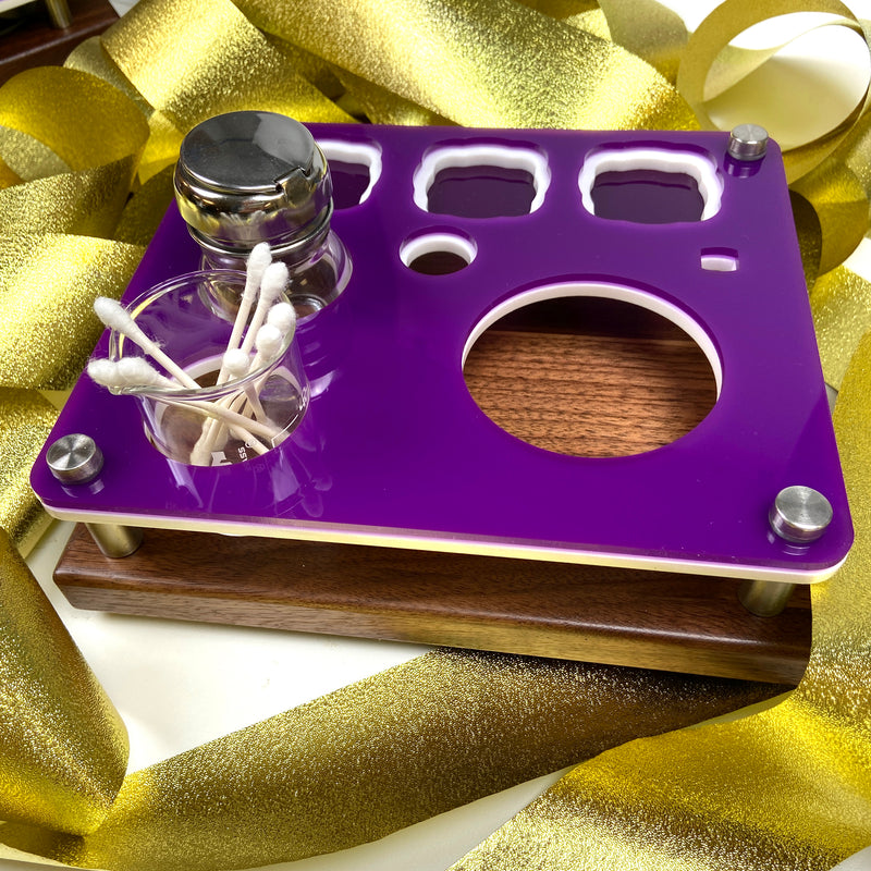 E-Trays Mini Puffco Dab Rig Station Organizer for Peak or Pro Portable Cannabis Vaporizer and Hot Knife