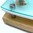 E-Trays Sea Glass Dab Rig Station Organizer for Puffco Brand Peak or Pro Portable Cannabis Vaporizer ~ Stainless / Glass ISO Pump, Swab Vase