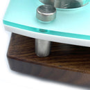 E-Trays Sea Glass Dab Rig Station Organizer for Puffco Brand Peak or Pro Portable Cannabis Vaporizer ~ Stainless / Glass ISO Pump, Swab Vase