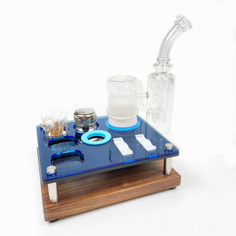 Dr. Dabber Snowflake Mini Dab Session Organizer Cleaning Station and Glass Attachment Dock : INCLUDES Snowflake Rig Attachment