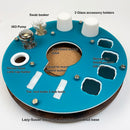 Lazy Susan Style Dr. Dabber Switch Dab Rig Station Organizer 13.5" Diameter Round Dab Tray ~  ISO Dispenser, Swab Beaker