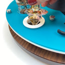 Lazy Susan Style Dr. Dabber Switch Dab Rig Station Organizer 13.5" Diameter Round Dab Tray ~  ISO Dispenser, Swab Beaker