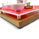 Mini 8X7 Dab Session Tool Tray with TAG ISO Swab Jar Cleaning Station : Neon Red