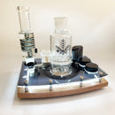 Freeze Pipe LED "Light Glow" Rig Station Tray Session Organizer Stores Glass Safely