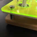 Neon Green E Tray Rig Station Organizer for Puffco Brand PEAK Portable Dab Vaporizer