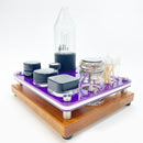 Our Mini Rig Station for Focus V Carta vaporizer has special multi-sized cutouts for holding three square or round standard wax concentrate jars. It comes with a ISO dispenser and a swab jar so clean up after dabbing is easy and convenient.