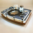 Freeze Pipe LED "Light Glow" Rig Station Tray Session Organizer Stores Glass Safely